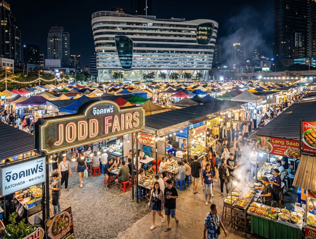 The Ultimate Night Foodie Guide to Jodd Fairs Bangkok & Your Serene Retreat at Hotel Bangkokian